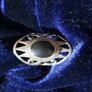 925 silver and Onyx stone ring